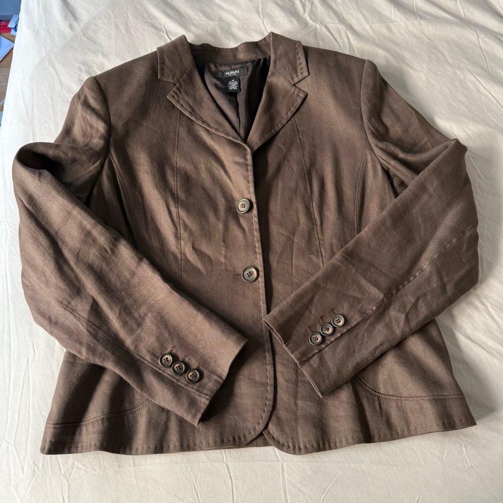 Alfani Brown Blazer Jacket, 12P